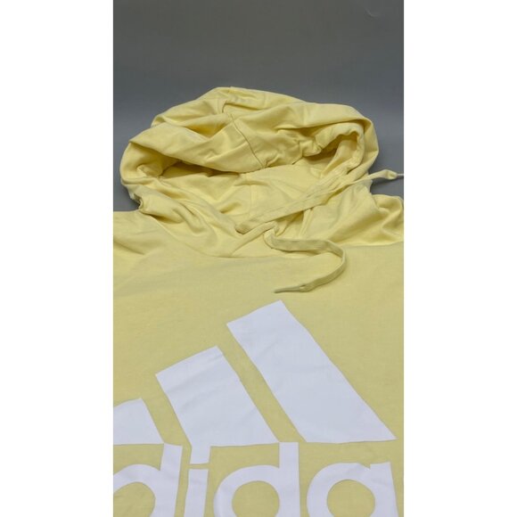 Adidas Yellow Hoodie Sweatshirt Large Long Sleeve Casual Pullover READ - Picture 4 of 7
